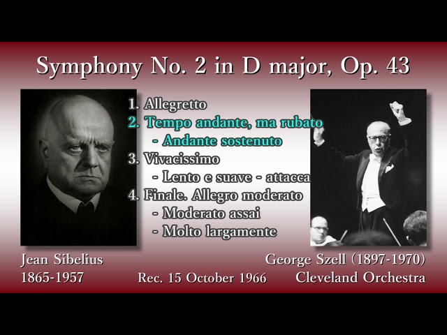 Sibelius: Symphony No. 2, Szell & ClevelandO (1966