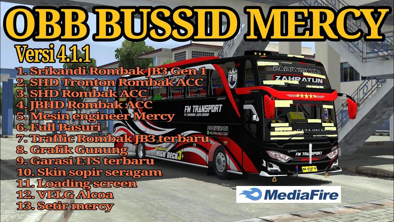 Update..‼️ OBB Bussid Terbaru versi 4.1.1 sound Mercy Full Rombakan ...