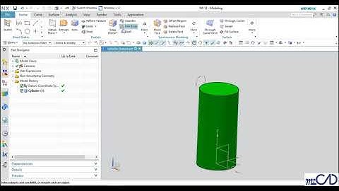NX12 Tutorial - Thiết Kế Cơ Bản - Thực Hành Tạo Hình Trụ