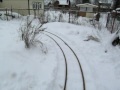 Дачная железная дорога зимой.