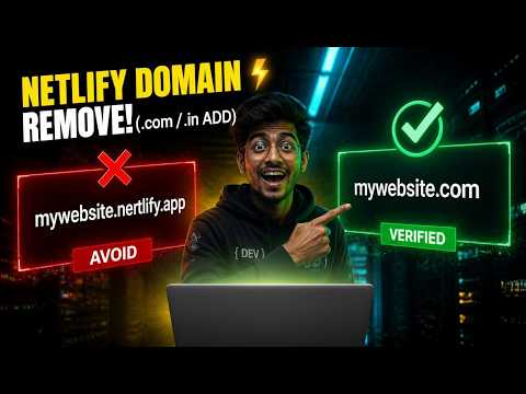 How to Add a Custom Domain (.com/.in) in Netlify 🔥 How to Remove a Free Netlify Subdomain?
