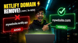 How to Add a Custom Domain (.com/.in) in Netlify 🔥 How to Remove a Free Netlify Subdomain? screenshot 4