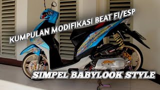 Kumpulan Inspirasi Modifikasi Motor Beat Fi Atau Esp Babylook Style Simpel