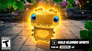 The GOLD KLOMBO SPRITE Challenge In Fortnite