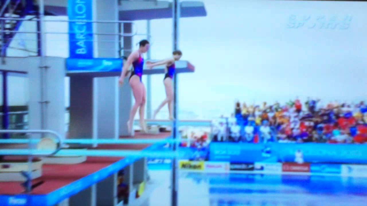FINA World Diving Championships 2013 3m Women's Synchro Final (Team GB