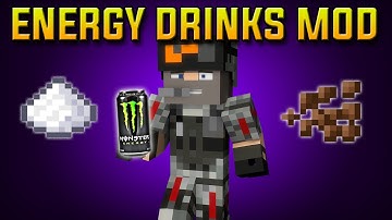 Minecraft: ENERGY DRINKS Mod Spotlight 1.7.10! (Minecraft Mod Showcase)