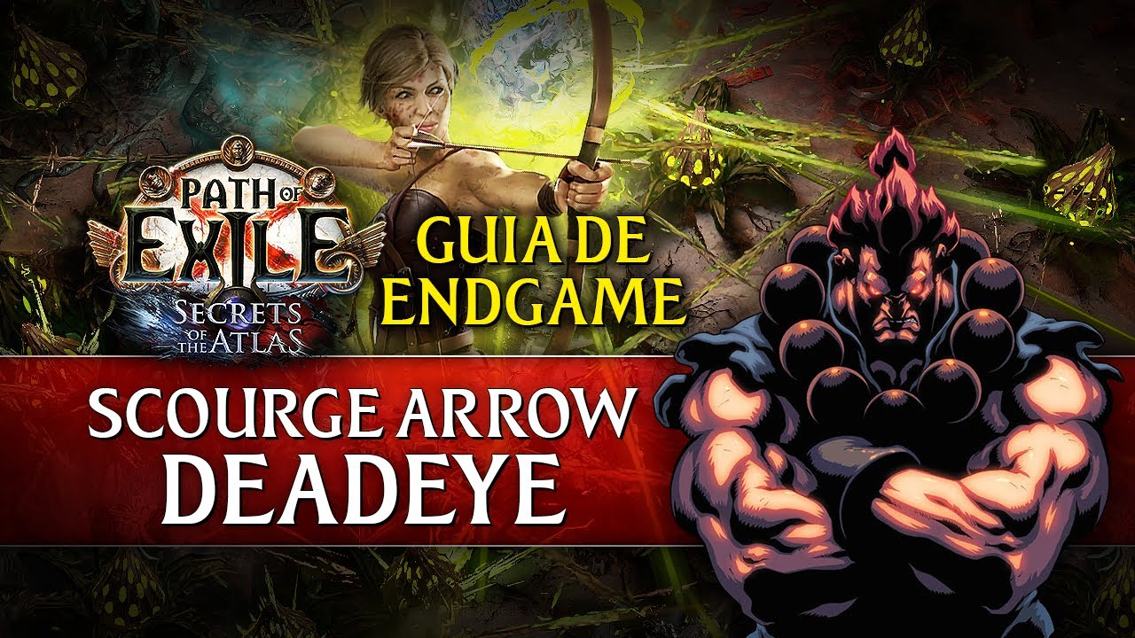 Guia Completo - Scourge Arrow of Menace Deadeye – Build de 2 Botões com Clear INSANO | PoE 3.26
