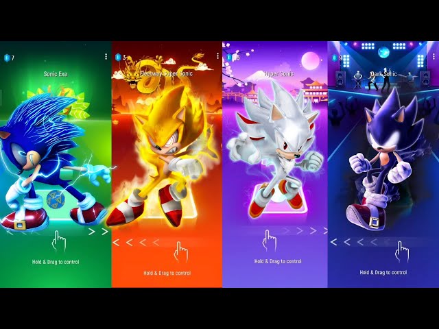 Dark Hyper Sonic and Dark Sonic.EXE V.S. Fleetway Super Sonic