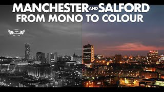 Manchester & Salford Monochrome to Colour Video Slide Show with Cinemagraphs & Colour Popping
