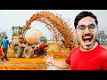 Largest Elephant Toothpaste In Cement Mixture Machine सीमेंट मिलाने वाली मशीन में धमाल