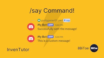 How to make an /say command - Inventor.gg Bot Tutorial