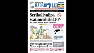 Magazeti: Srikali yalipa watumishi Bil. 30/-,  Desemba 21, 2021.