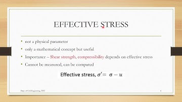 CE 208 Geotechnical Engineering I Module 3 - Effective Stress Principle Part 1