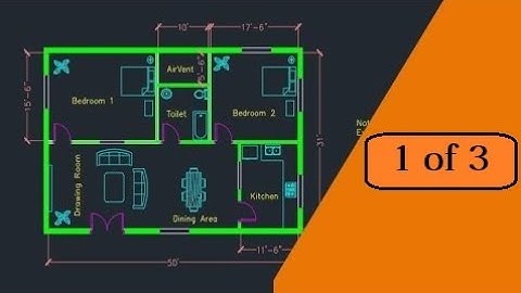Making a simple floor plan in AutoCAD: Part 1 of 3