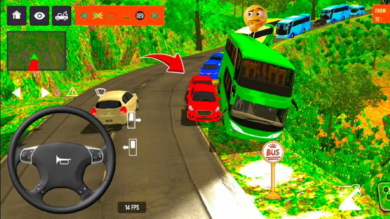 euro coach bus simulator 😱🚌 || new coach bus simulator part -2 Android gameplay