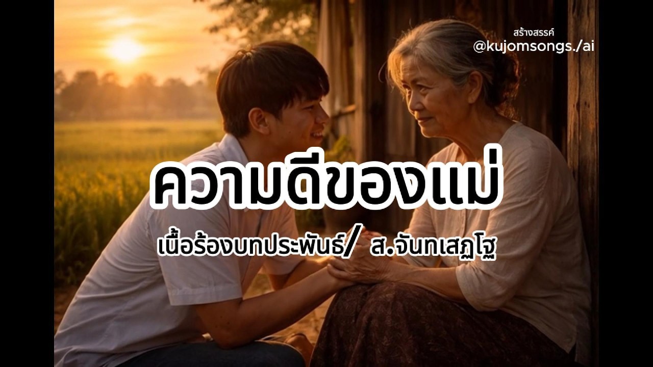 เพลงความดีของแม่ (Mother) สำหรับหัวใจที่เคยพลาดและมีแม่คอยรักอยู่เสมอ (จากบทกวีของท่านจันทร์)