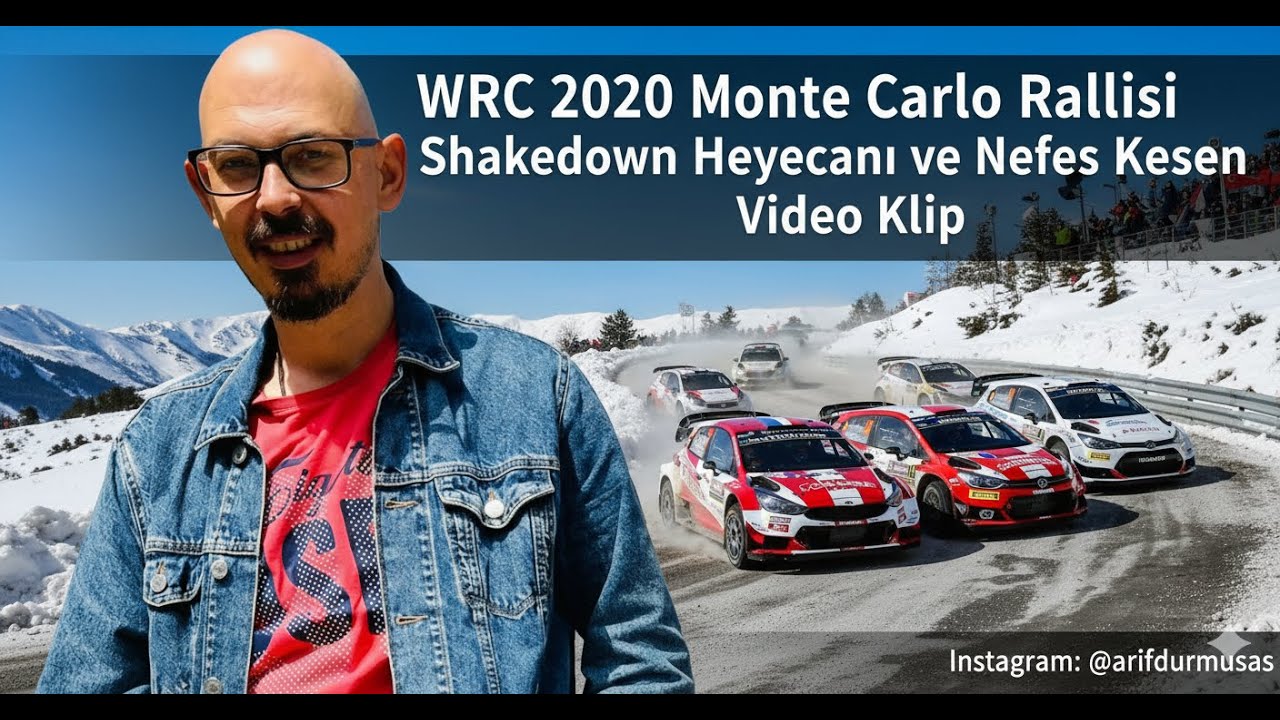 WRC 2020 Monte Carlo Rallisi  Shakedown Heyecanı ve Nefes Kesen Anlar Video Klip