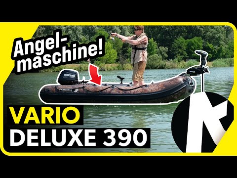 DIE Angelmaschine! Schlauchboot zum Karpfenangeln oder mit Bugmotor auf Raubfisch!