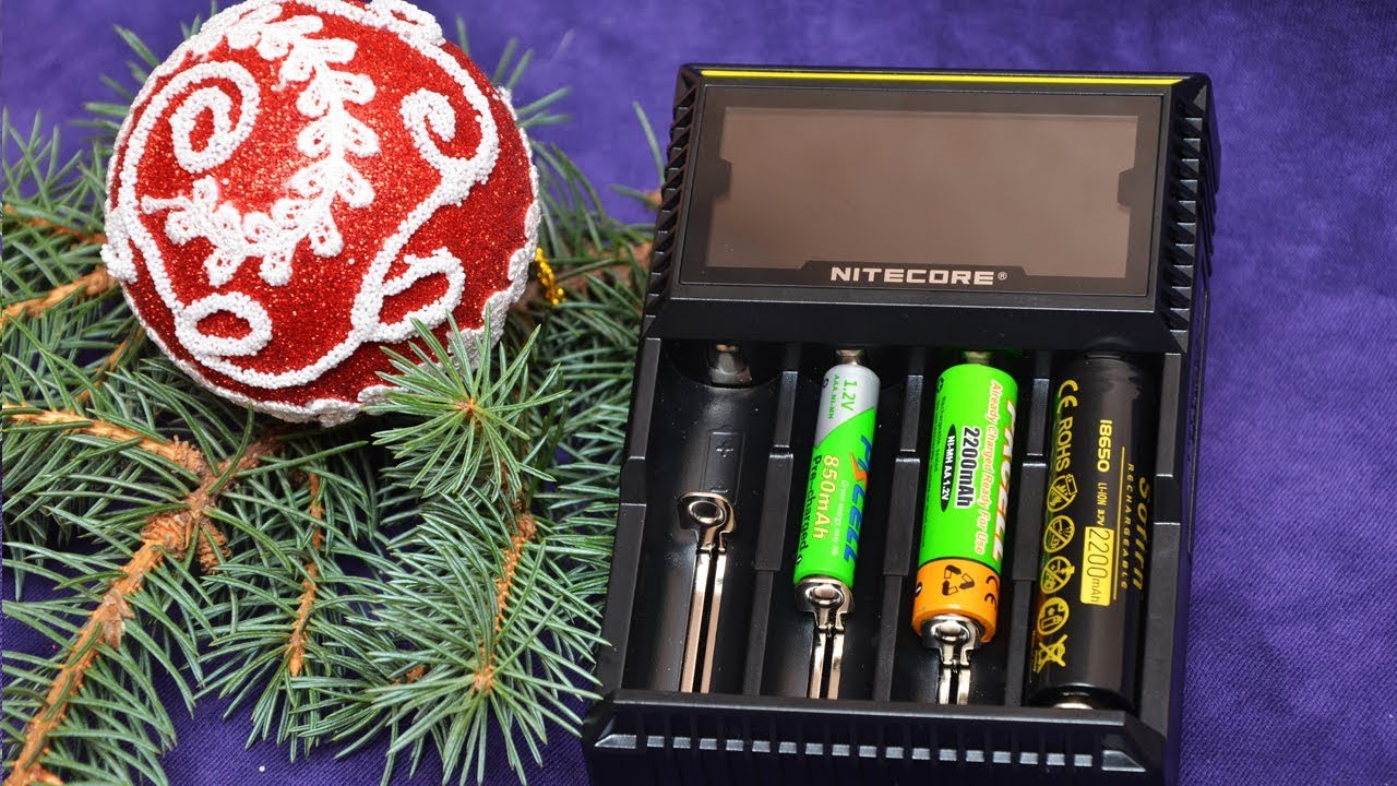 Универсальное зарядное устройство Nitecore D4 с Aliexpress