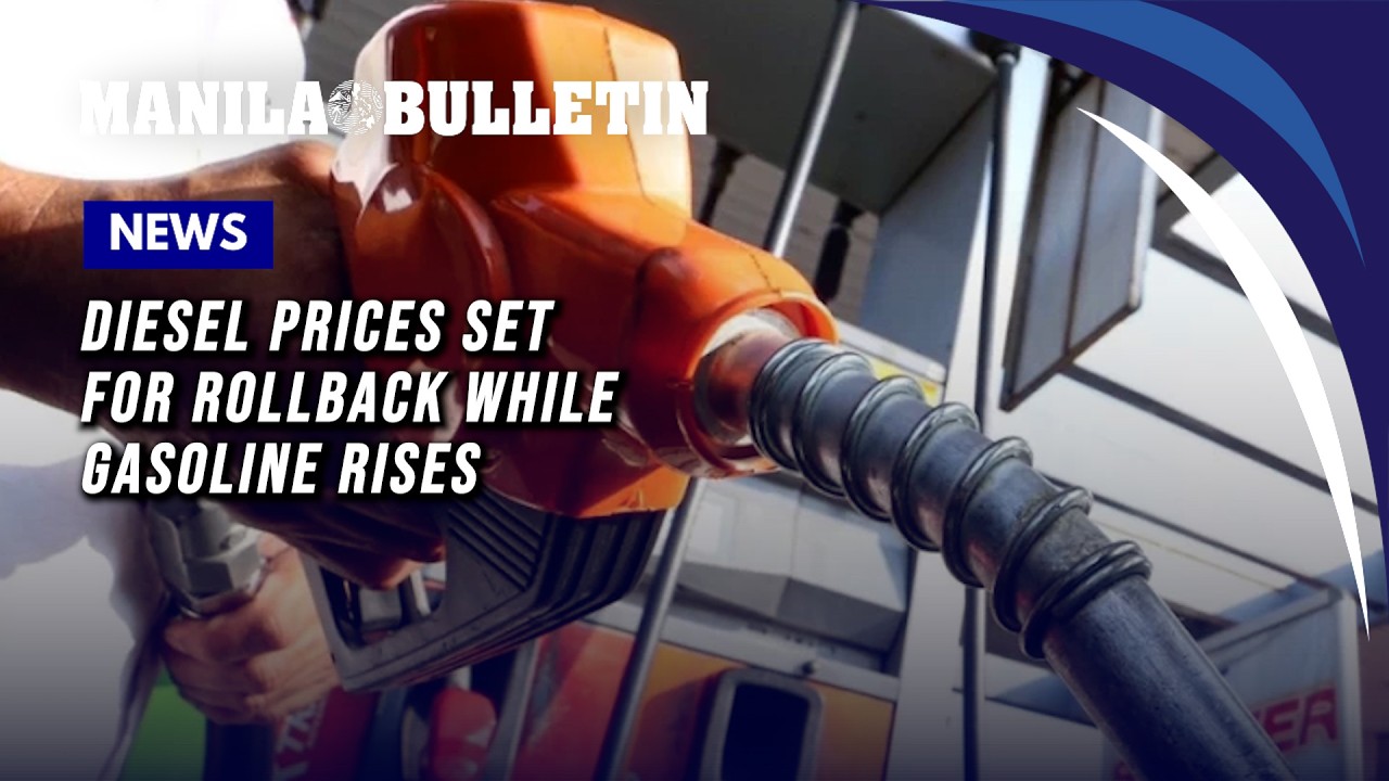 Diesel prices set for rollback next week while gasoline rises - YouTube