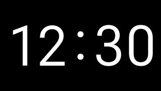 12 Minute and 30 Second Timer | Countdown Timer with Big Numbers | No Music