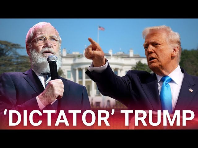 David Letterman goes after 'dictator' Donald Trump in fiery war of words -  YouTube