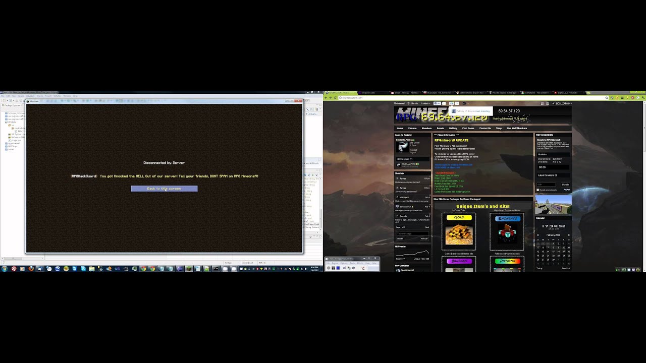My Spam/Hack Plugin for Minecraft