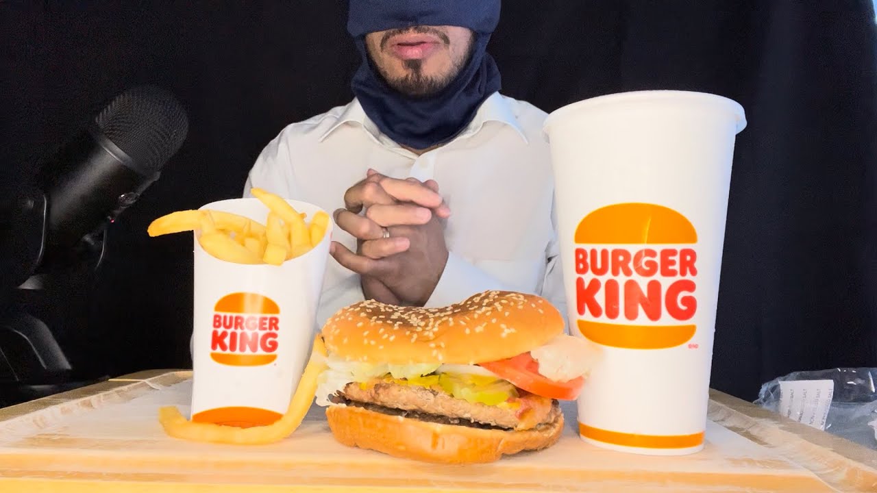 BURGER 🍔 KING Texas Double Whopper Eating ASMR YouTube
