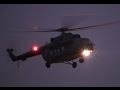 Вертолеты Ми-8АМТ-1 и Ми-8АМТШ посадки и взлеты на дебаркадер Армия России