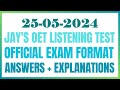 Oet listening test 25052024 oet oetexam oetnursing oetlisteningtest