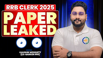 ⭐️⭐️⭐️ RRB Clerk 2025 Exact Exam Paper Before Real Exam By Kaushik Mohanty || Career Definer ||