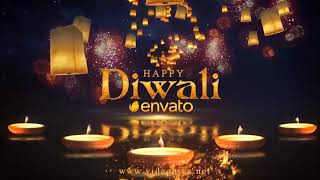 Diwali Sky Lantern Logo | After Effects Template | Openers