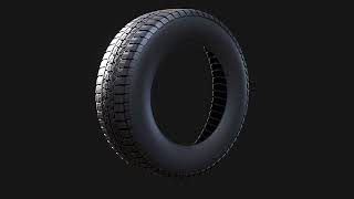 Continental VanContact 4Season 3D Model | High-Quality 4K PBR Tire for Vehicles and Simulations screenshot 5