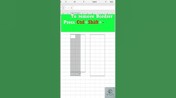 "Life-Changing Excel Shortcut: Apply & Remove Borders in Seconds! 🔥" #excel #exceltips#shorts