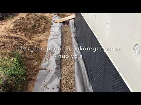 Video: Kaip uždėti drenažą už atraminės sienos?