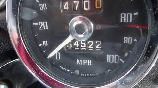 1973 MG Midget Cold Start