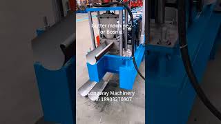 Just finished testing our 333 half round gutter machine  #rollformermachine #rollformer