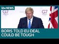 Donald Trump warns Boris Johnson Brexit deal could be ‘very tough’ | ITV News