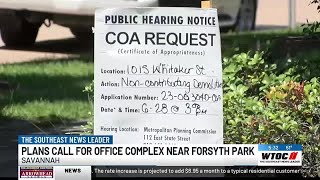 Plans call for new office complex across from Forsyth Park