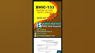 BHIC-133 Solved Assignment English Medium 2025-26 #ignou #ignousolvedassignment #ignouassignment