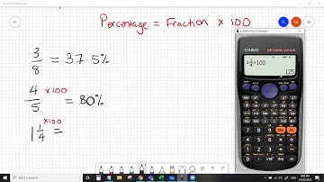 Converting Fractions to Percentages (Calculator and Equivalent Fraction Method)