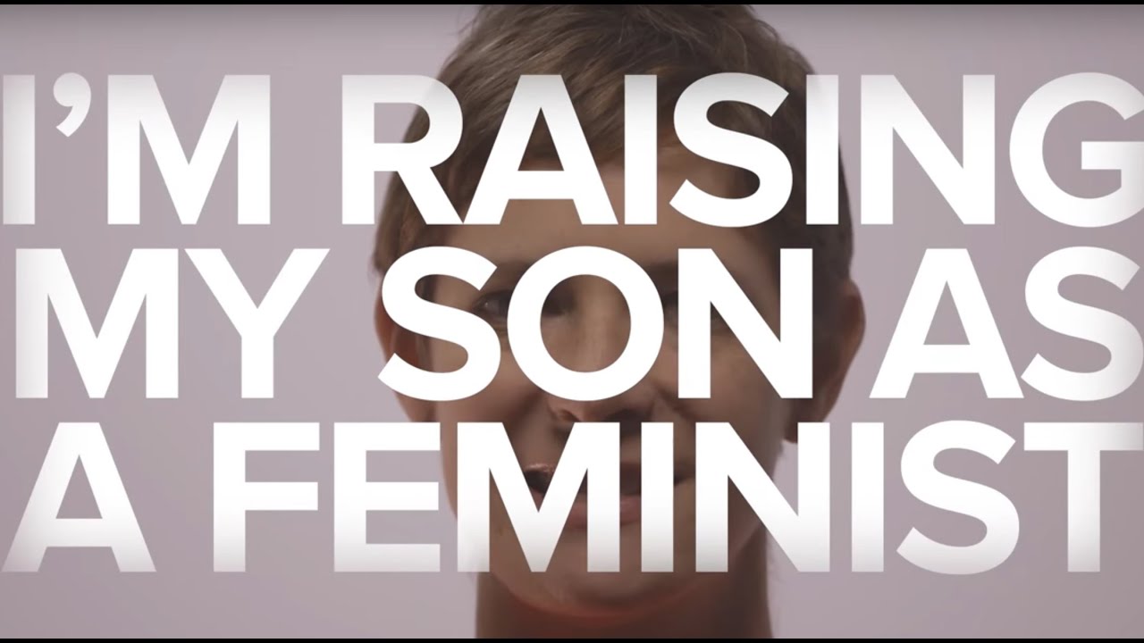 newspaper mockup I'm Raising My Son As A Feminist