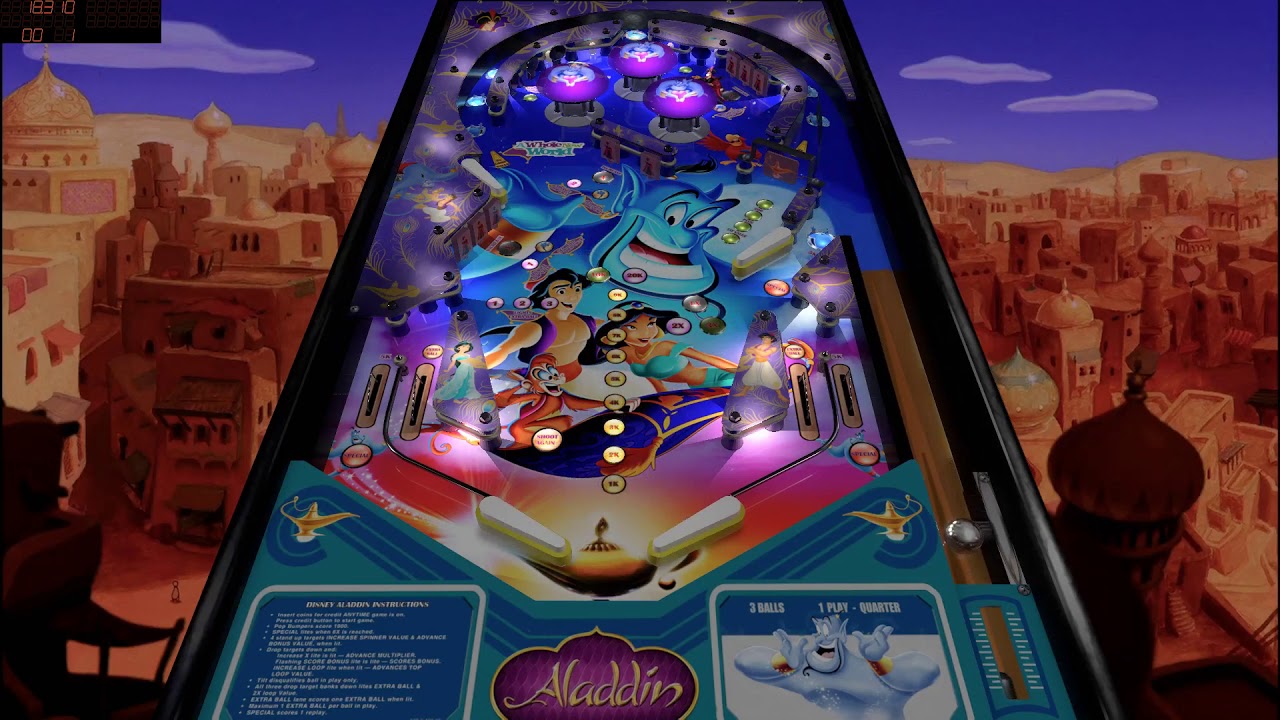 Disney's Aladdin Pinball (WIP) VPX YouTube