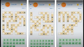 Math Crossword Number puzzle - Expert - Level 235 - Level 236 - Level 237
