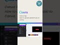 How To Upload Audio Or Pre Recorded Audio In Canva Canvatutorial Canvatips Canvapro 