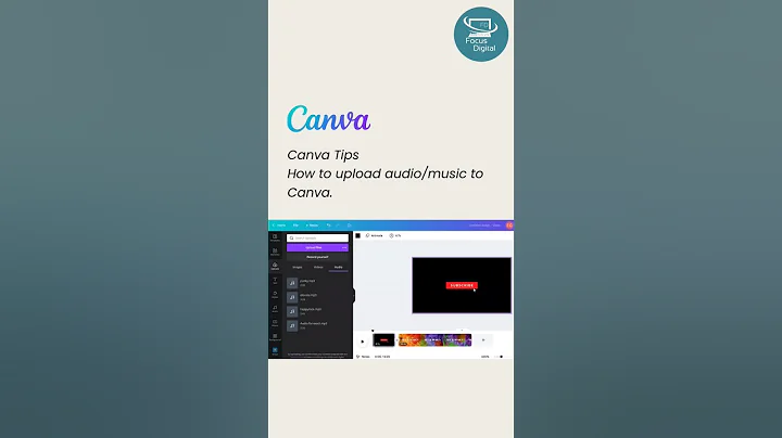 How to upload audio or pre-recorded audio in Canva. #canvatutorial #canvatips  #canvapro