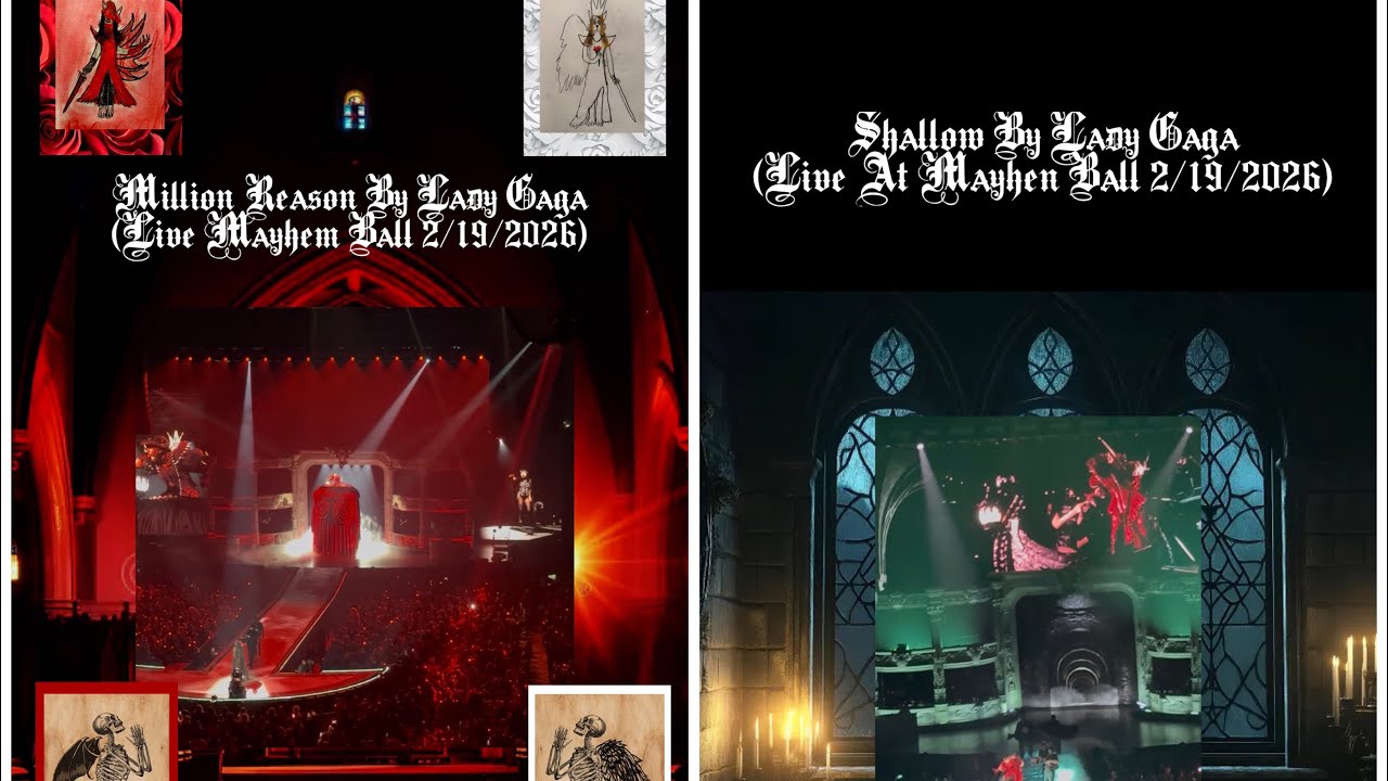 Million Reason & Shallow By Lady Gaga❤️🐦‍⬛🤍🪽🖤💀🎭🕯️🌹🥀 (Live 2/19/2026)  