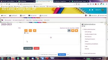 Folder, Sub Folder, Files creation in LMS (Moodle)