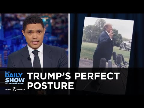 The Source of Trump’s Totally Not Weird Way of Standing | The Daily Show