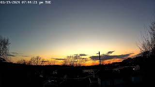 Time Lapse Sunset March 19, 2024